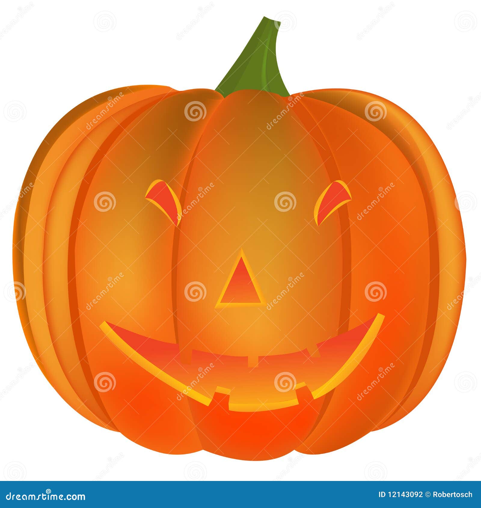 Halloween pumpkin stock vector. Illustration of large - 12143092