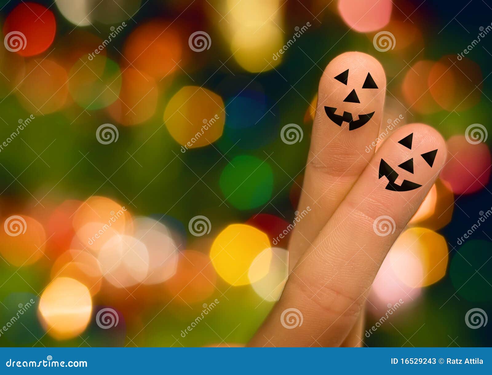 Halloween Pumpkin Finger Hug Stock Photos Image 16529243