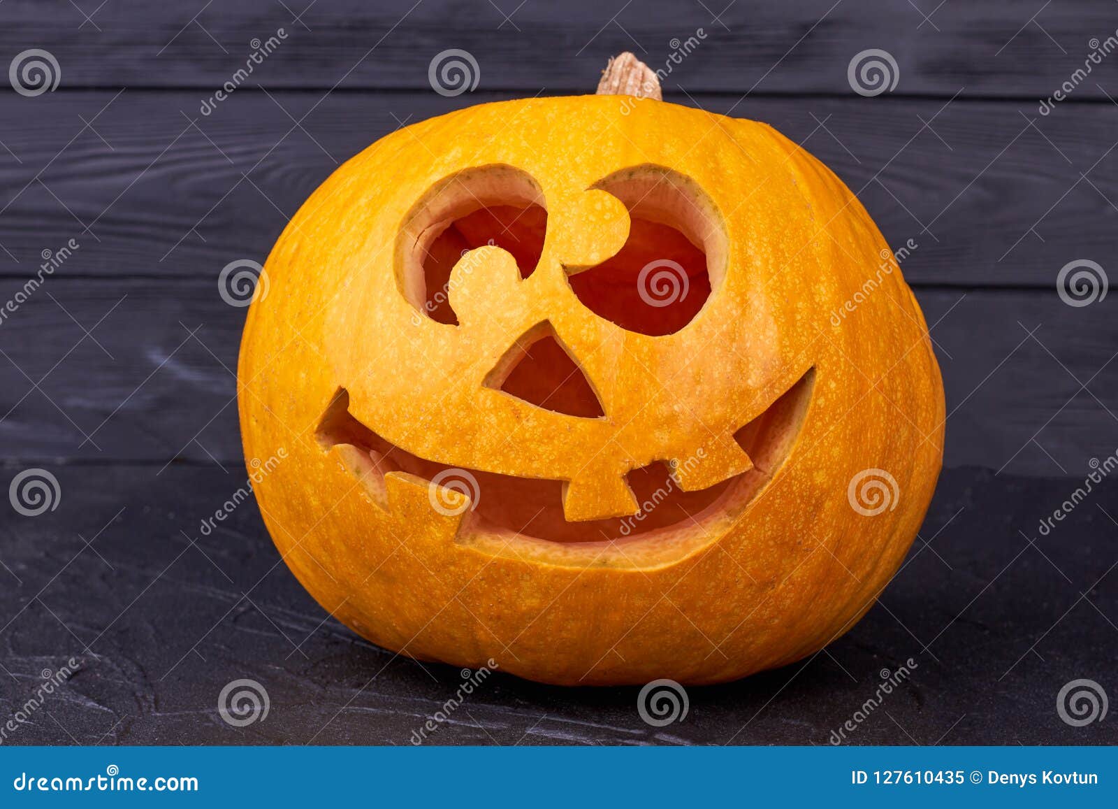 Halloween Pumpkin with Funny Face on Black Background. Stock Image - Image of lantern, happy: 127610435 Halloween Pumpkin with Funny Face on Black Background. Stock Image - Image of lantern, happy: 127610435