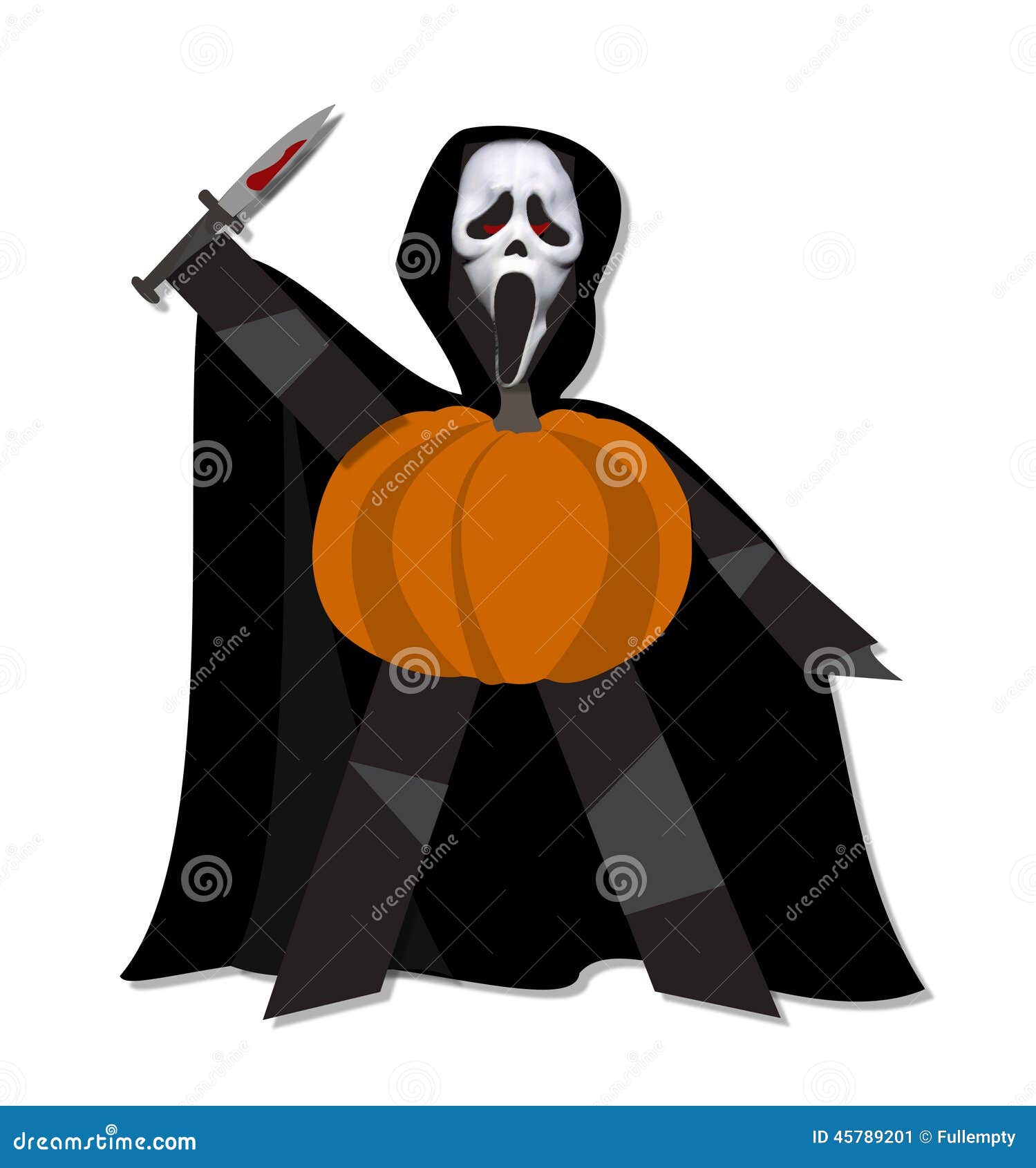 Halloween pumpkin man stock illustration. Illustration of halloween