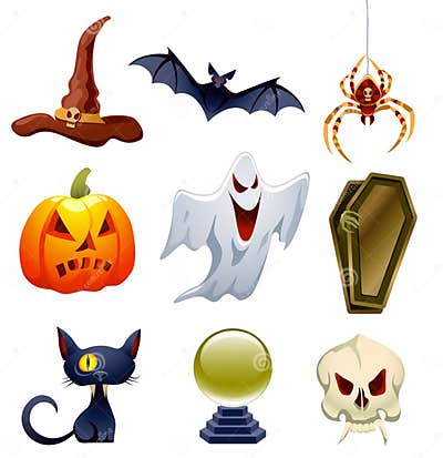 Halloween Set stock vector. Illustration of jack, dead - 15800170