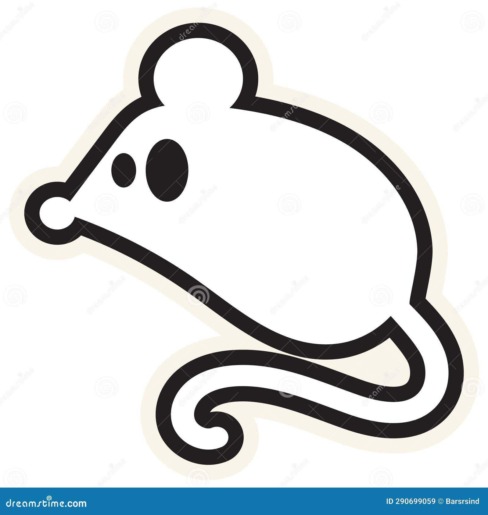 Eared Monster Vector Illustration 72747050
