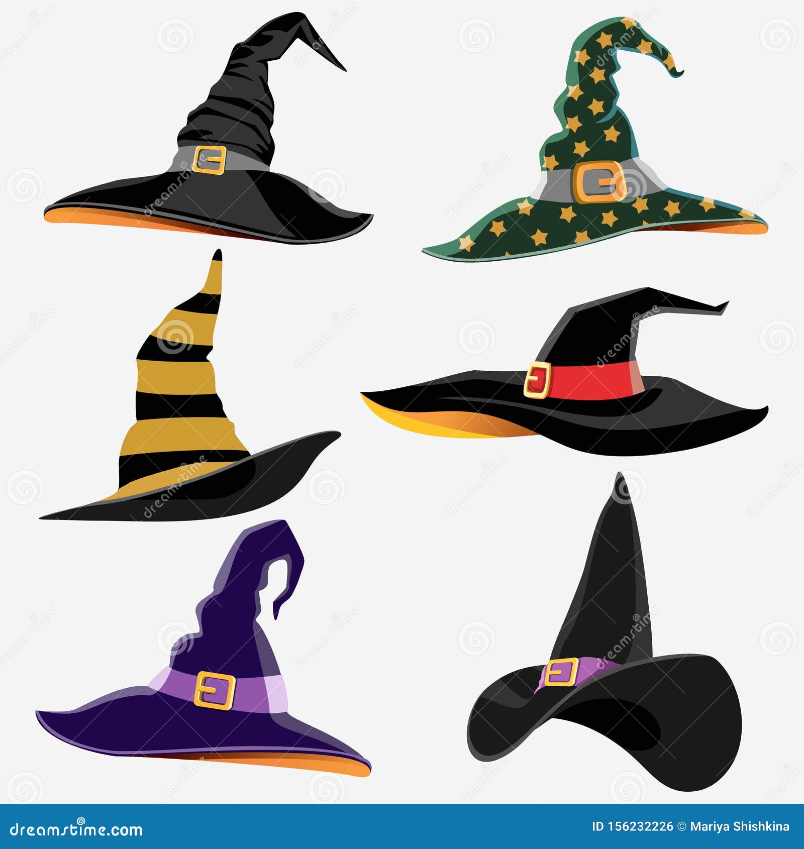 Halloween Symbol Witch Hat Hats Of The Wizard Stock Vector halloween-symbol-witch-hat-hats-of-the-wizard-stock-vector