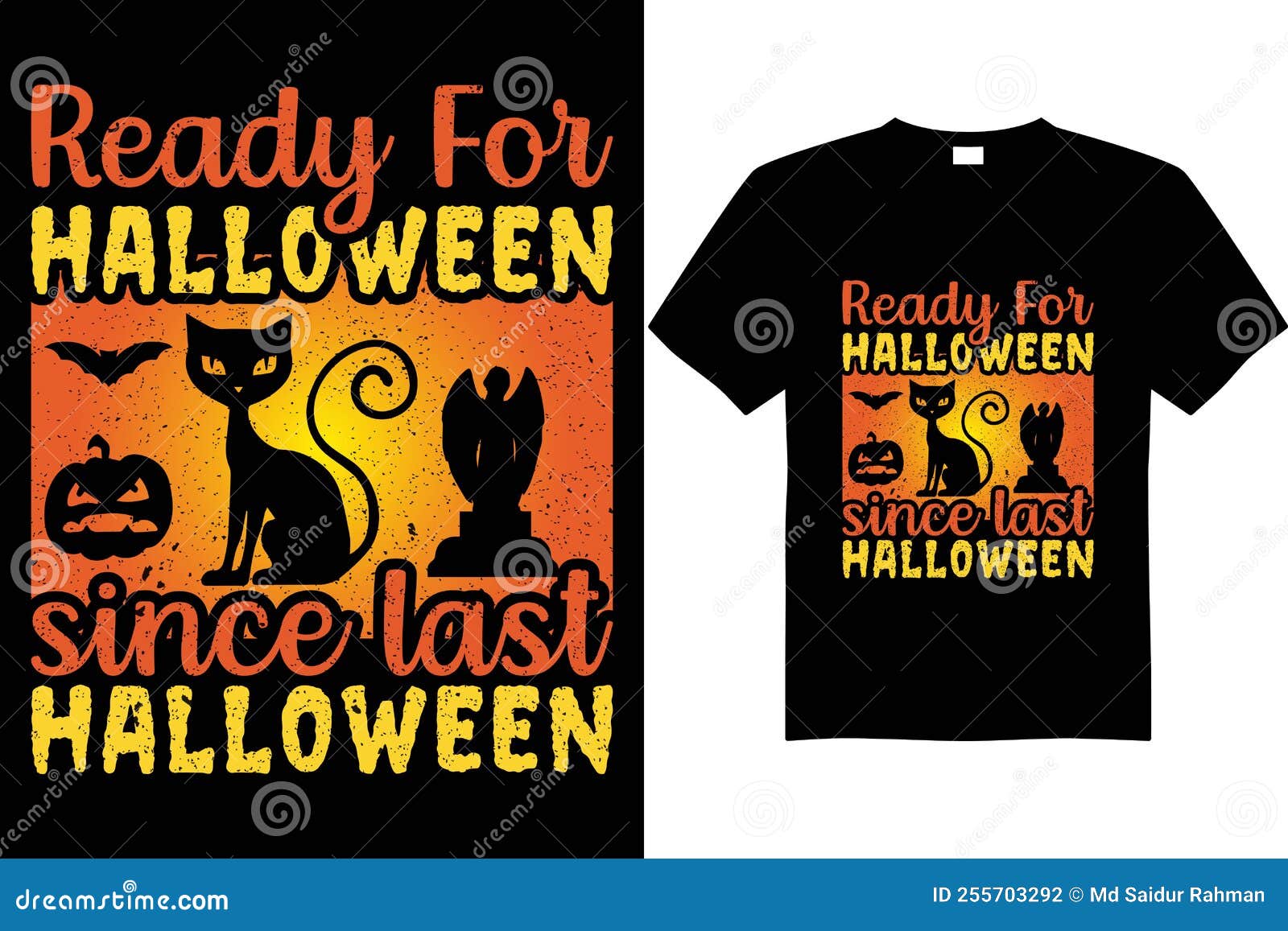 Halloween T Shirt Design Vector, Halloween T Shirt Illustration and Eps
