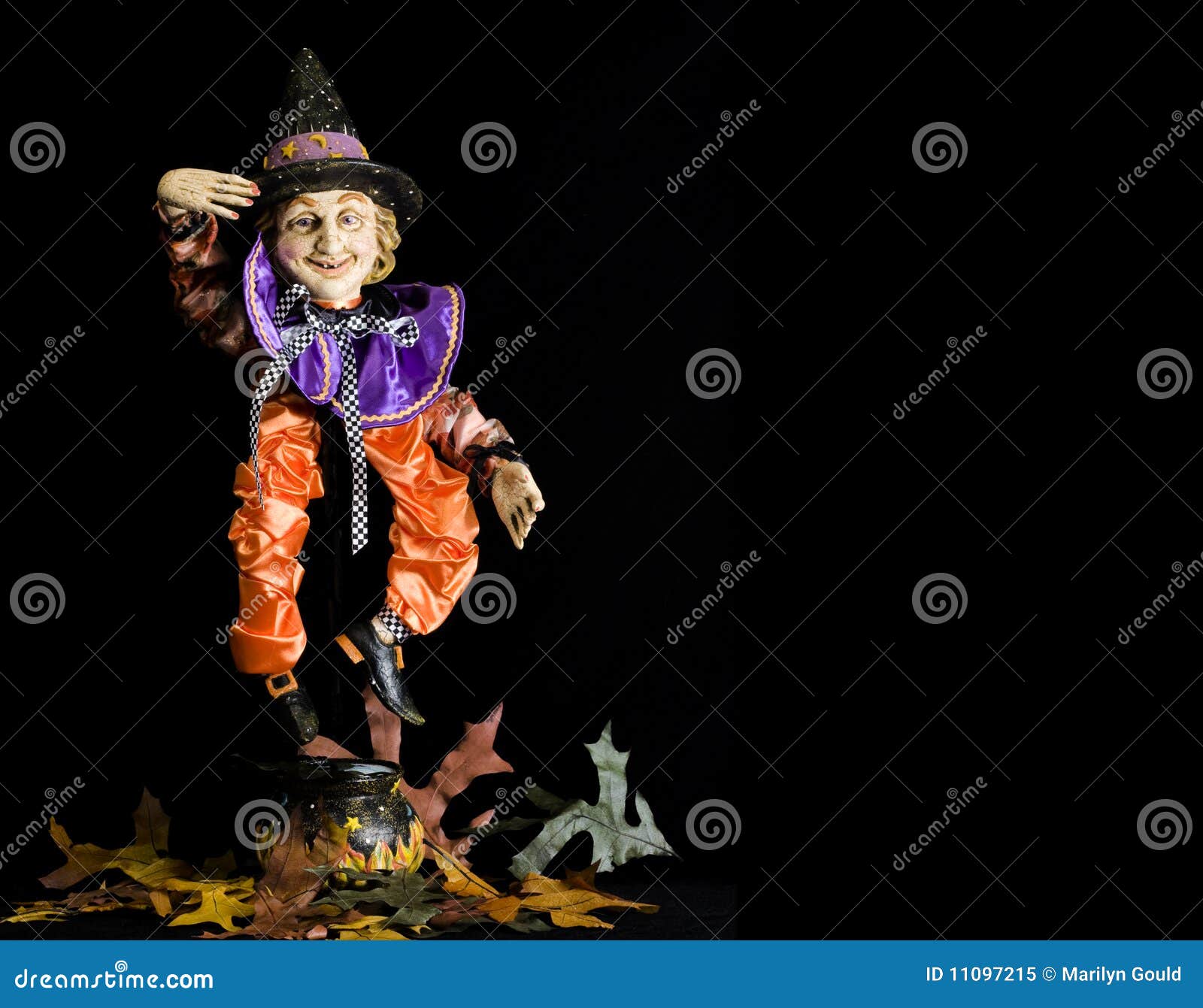 Halloween Witch stock image. Image of orange 11097215