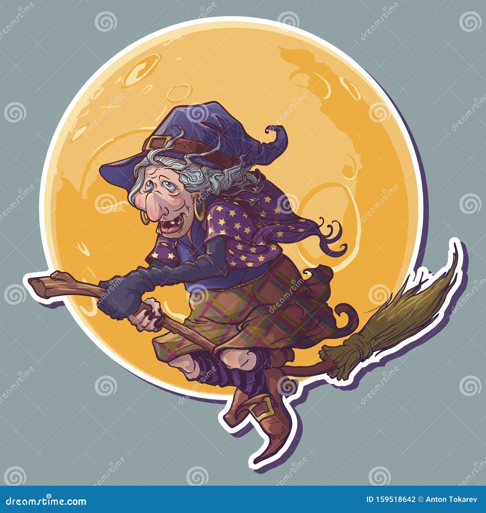 halloween witch riding broom halloween witch riding broom