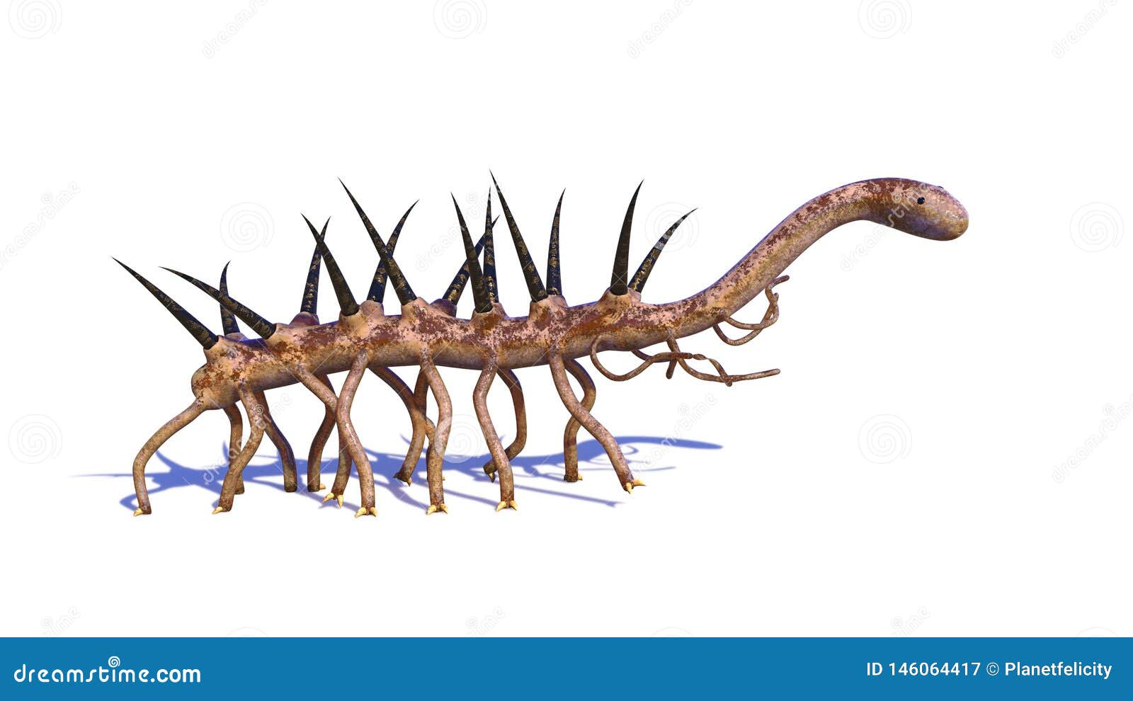 Hallucigenia, Prehistoric Aquatic Animal from the Cambrian Period Isolated  on White Background 3d Science Rendering Stock Illustration - Illustration  of marine, epoch: 146064417