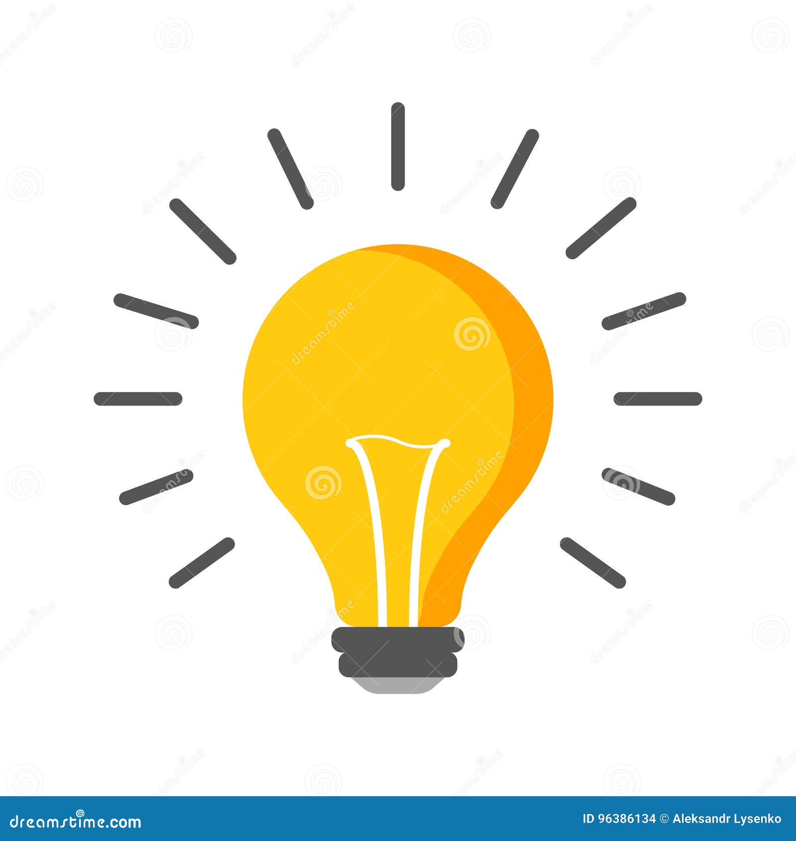 halogen lightbulb icon. light bulb sign. electricity and idea . icon on white background. flat  .