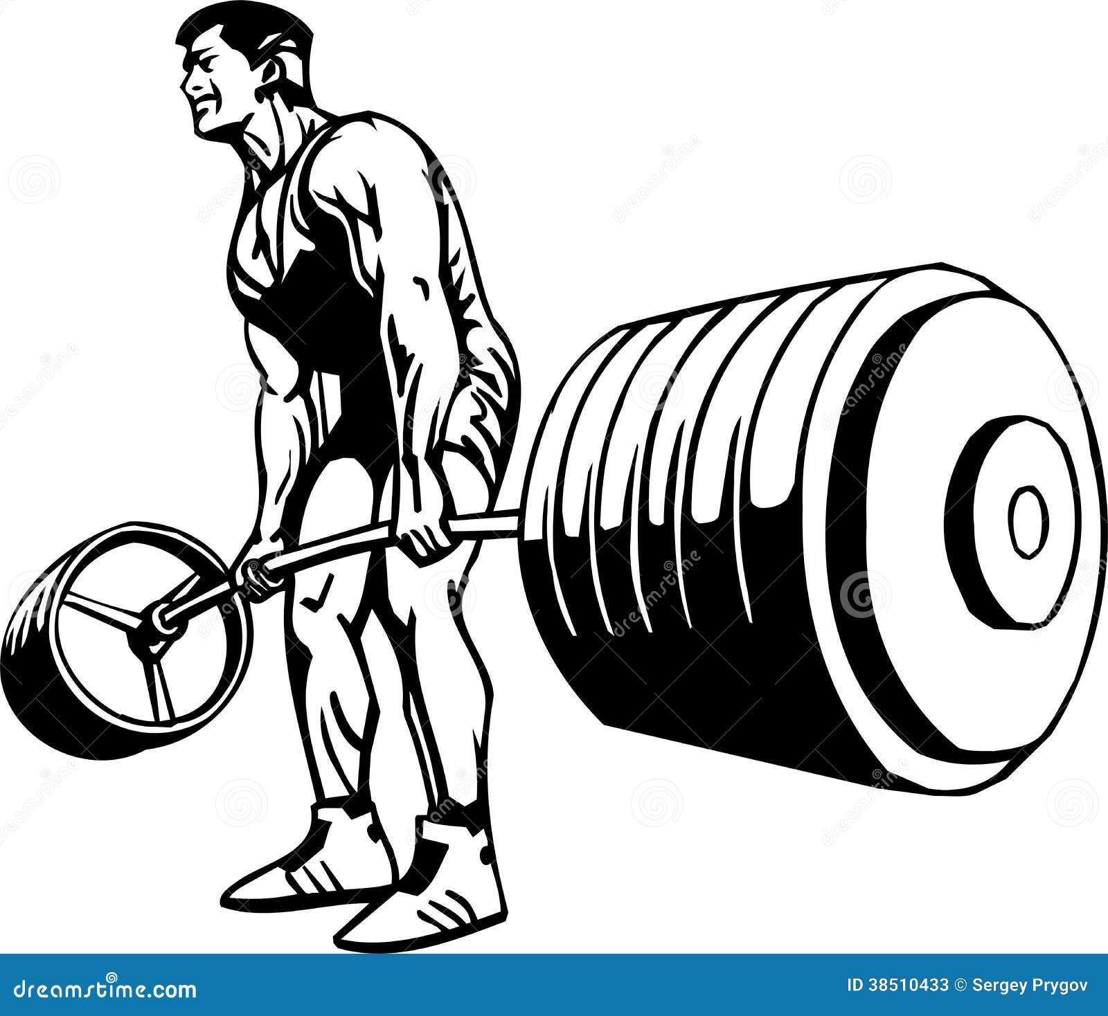 Halterofilismo E Powerlifting Vetor. Ilustração do Vetor Ilustração