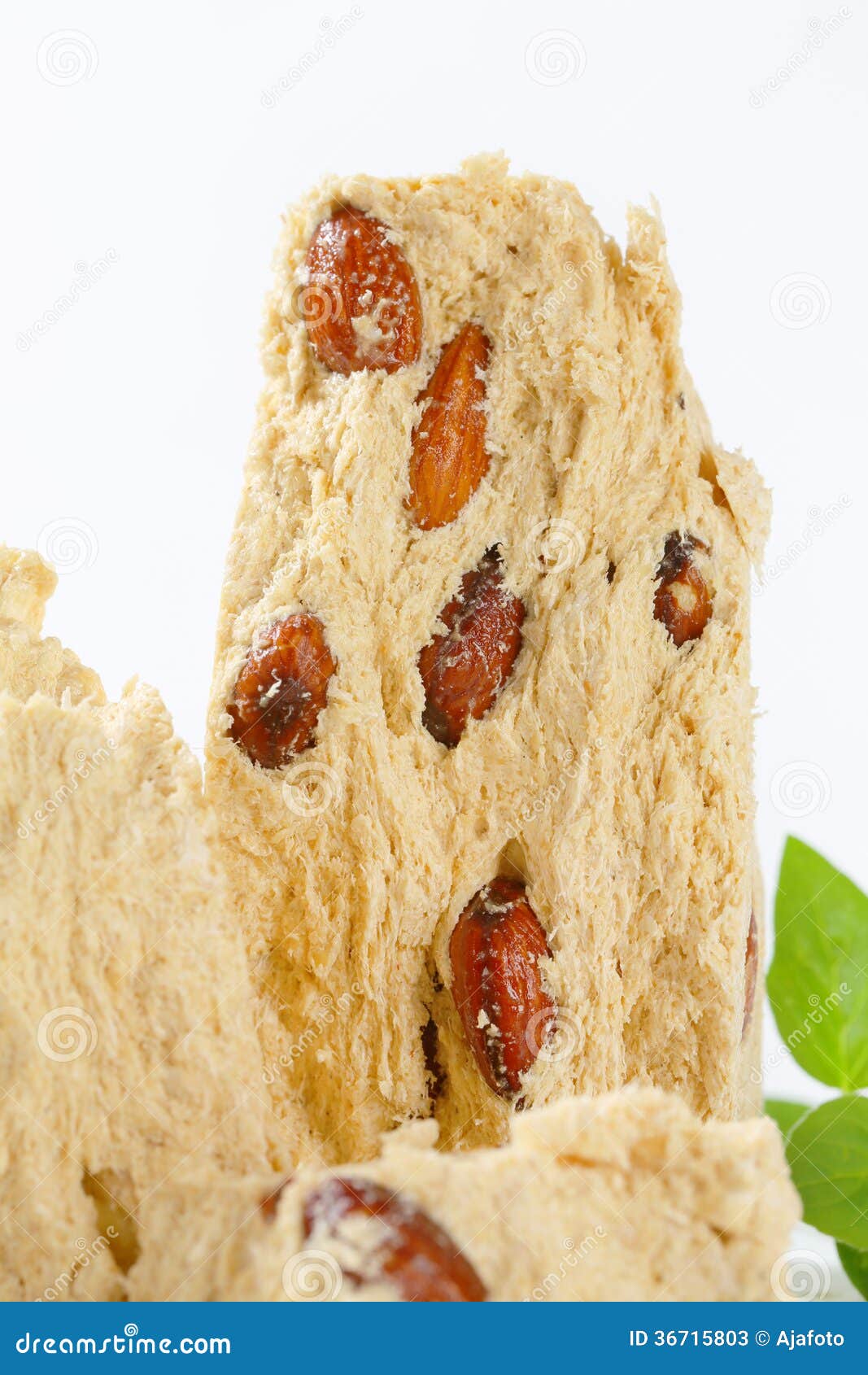 Halva with almonds stock image. Image of dessert, confection 36715803