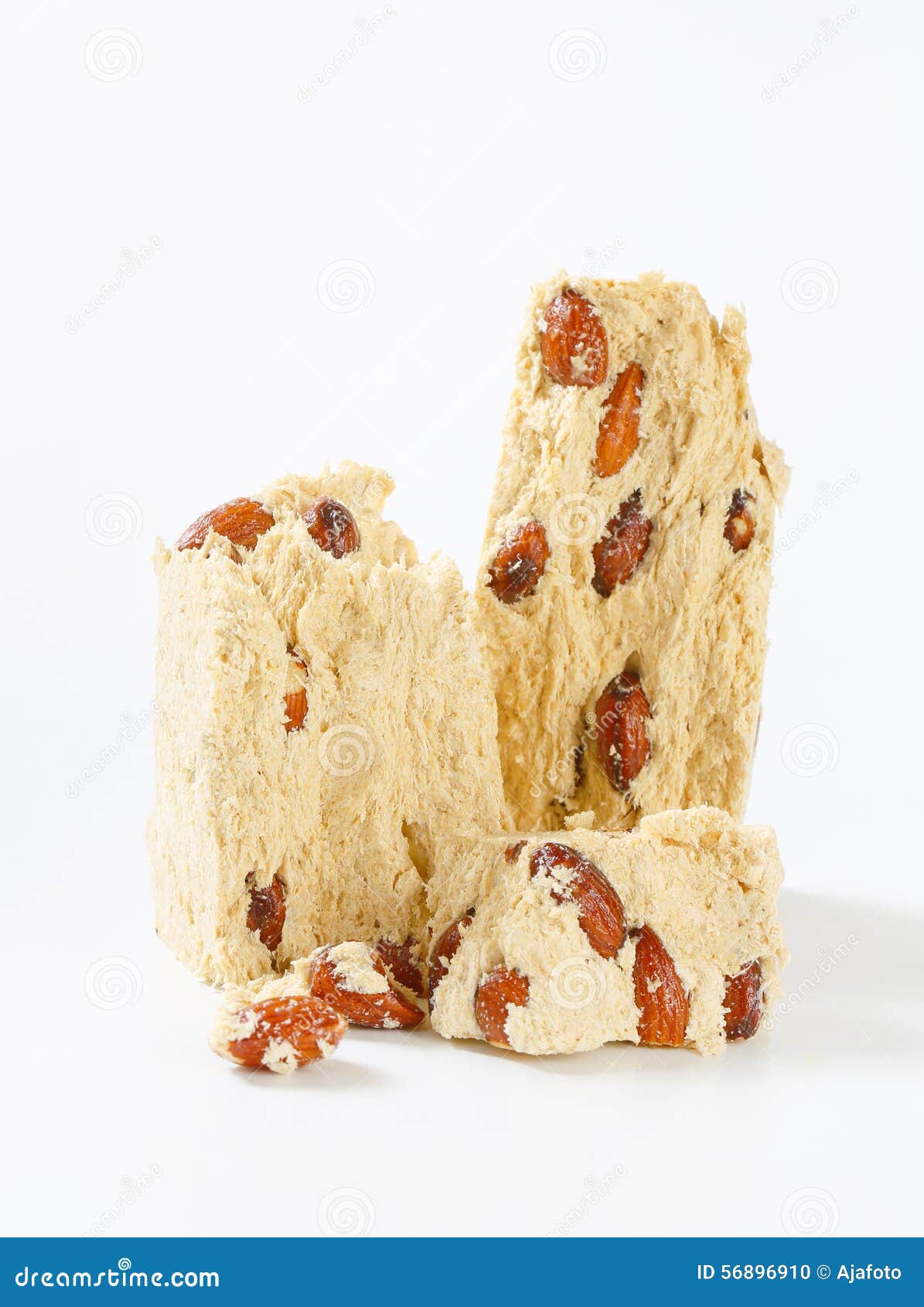 Halva with almonds stock photo. Image of shot, vegetarian 56896910