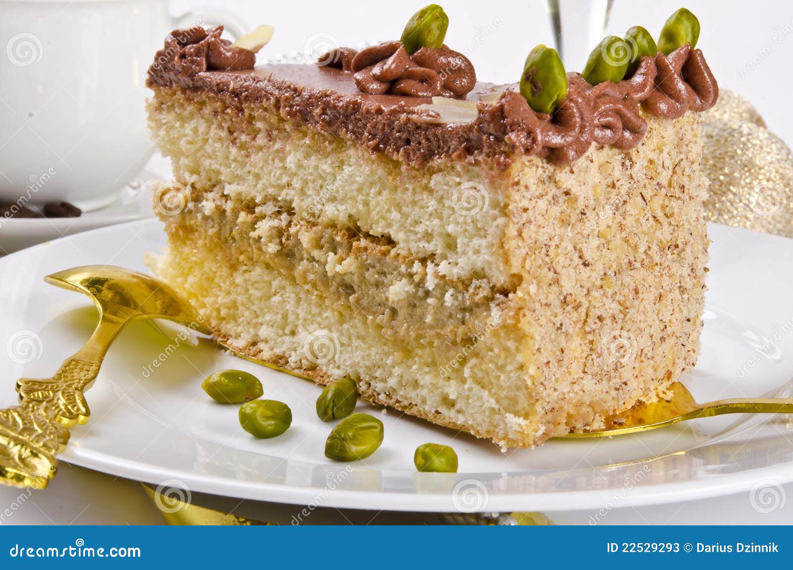 Halva Cake, Kaffe and Champagne Stock Image Image of alcohol, closeup