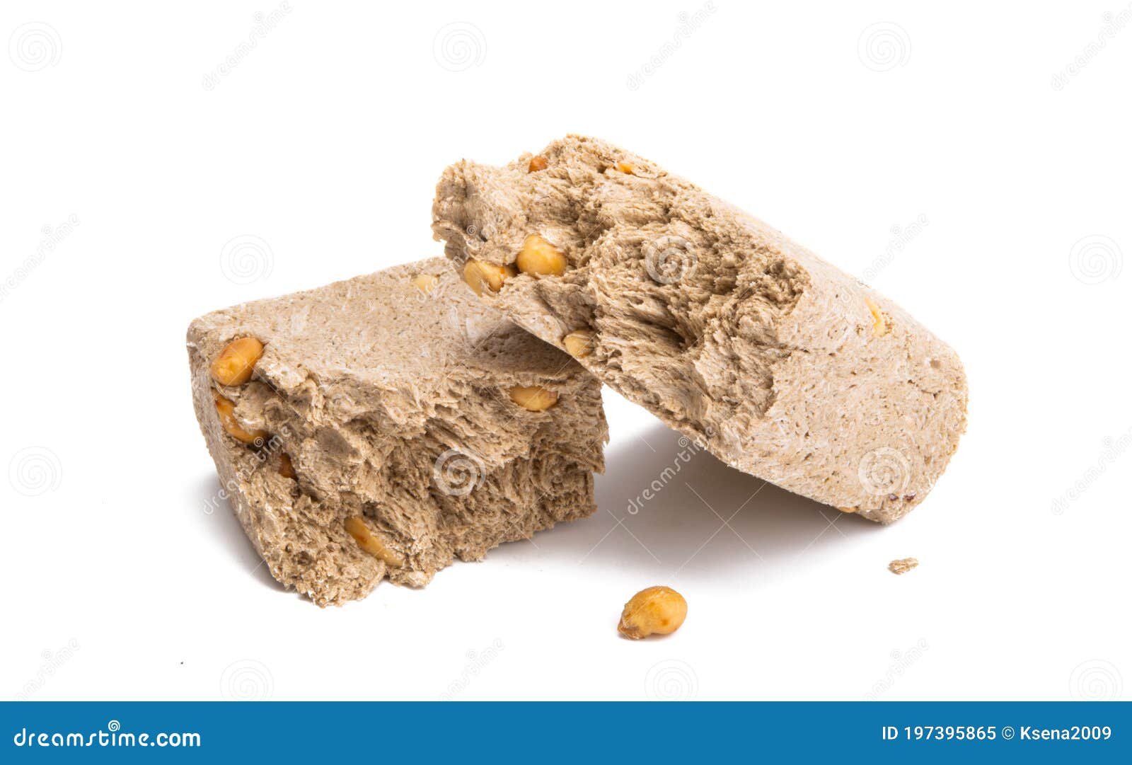 Halva with nuts isolated stock image. Image of sunflower 197395865