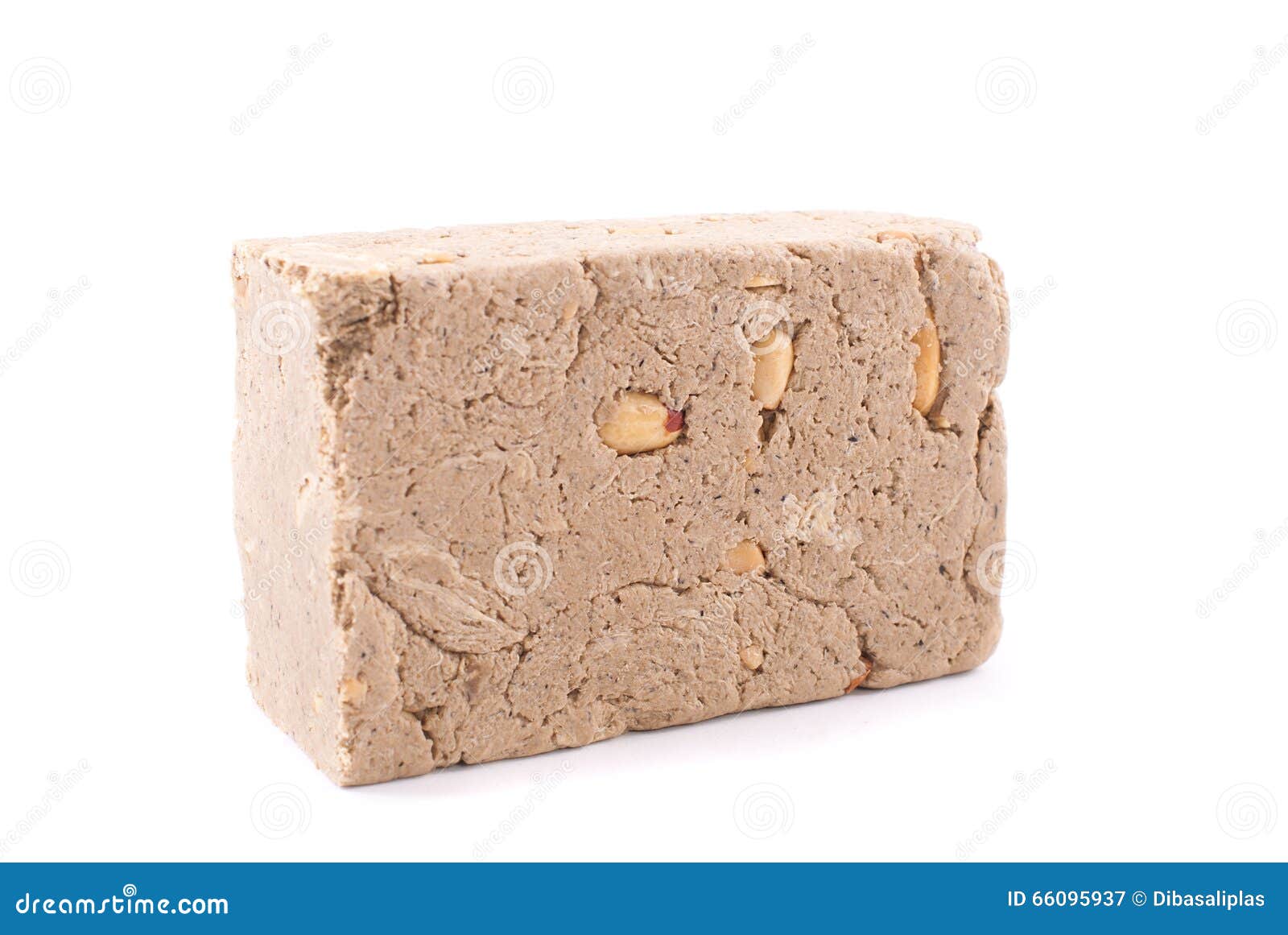 Halva with nuts stock image. Image of white, confection 66095937