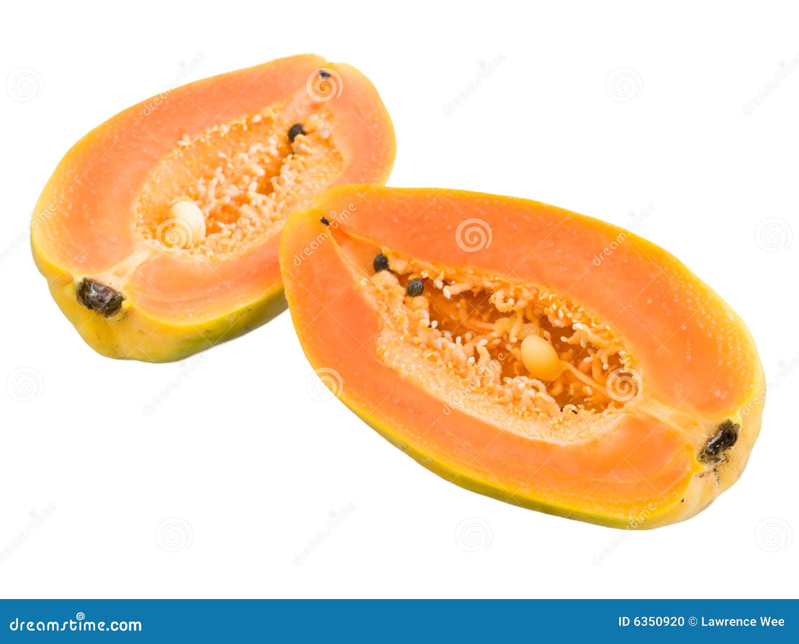 Halved Papayas stock photo. Image of fiber, musky, digest 6350920