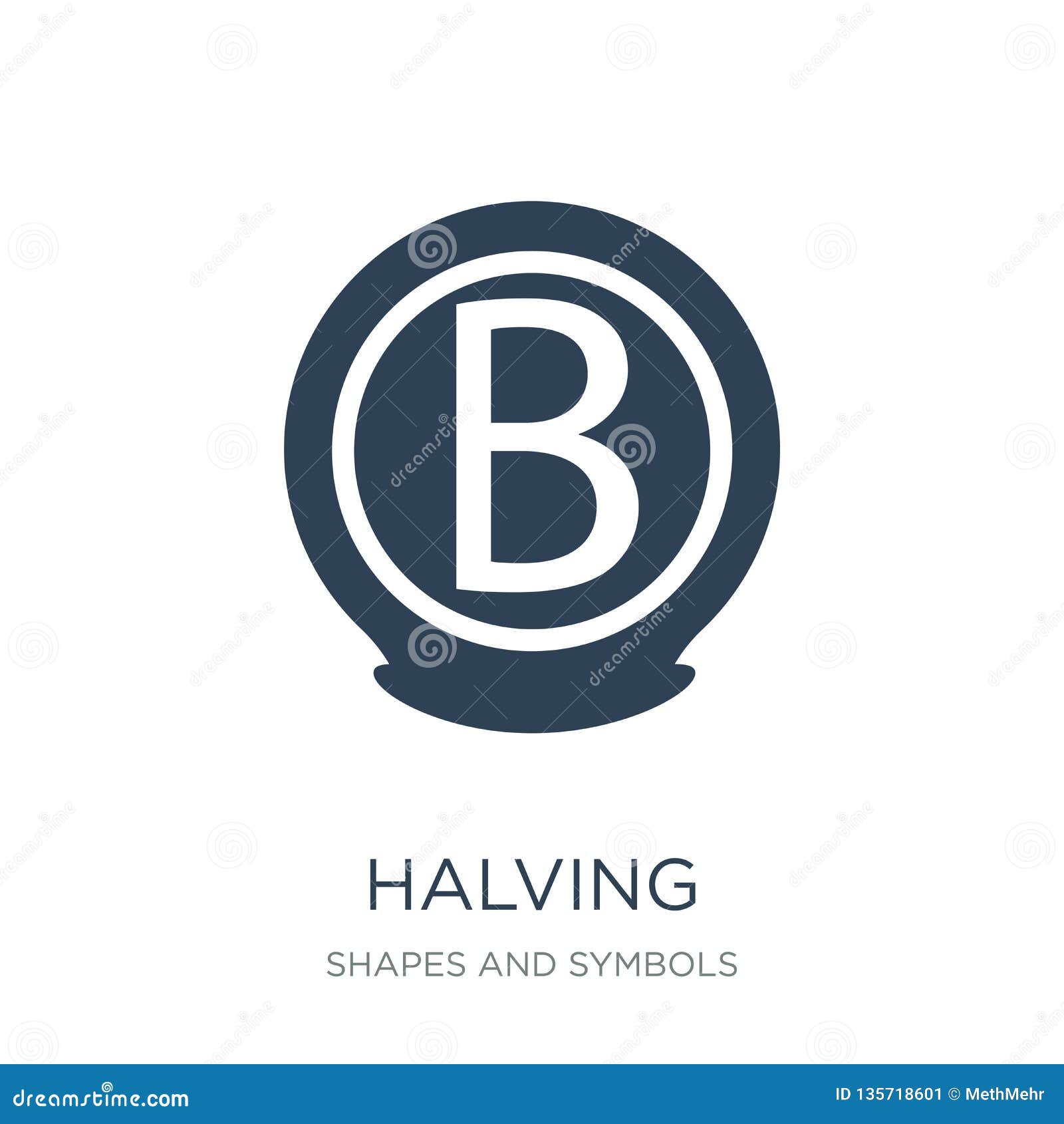 halving icon in trendy  style. halving icon  on white background. halving  icon simple and modern flat 