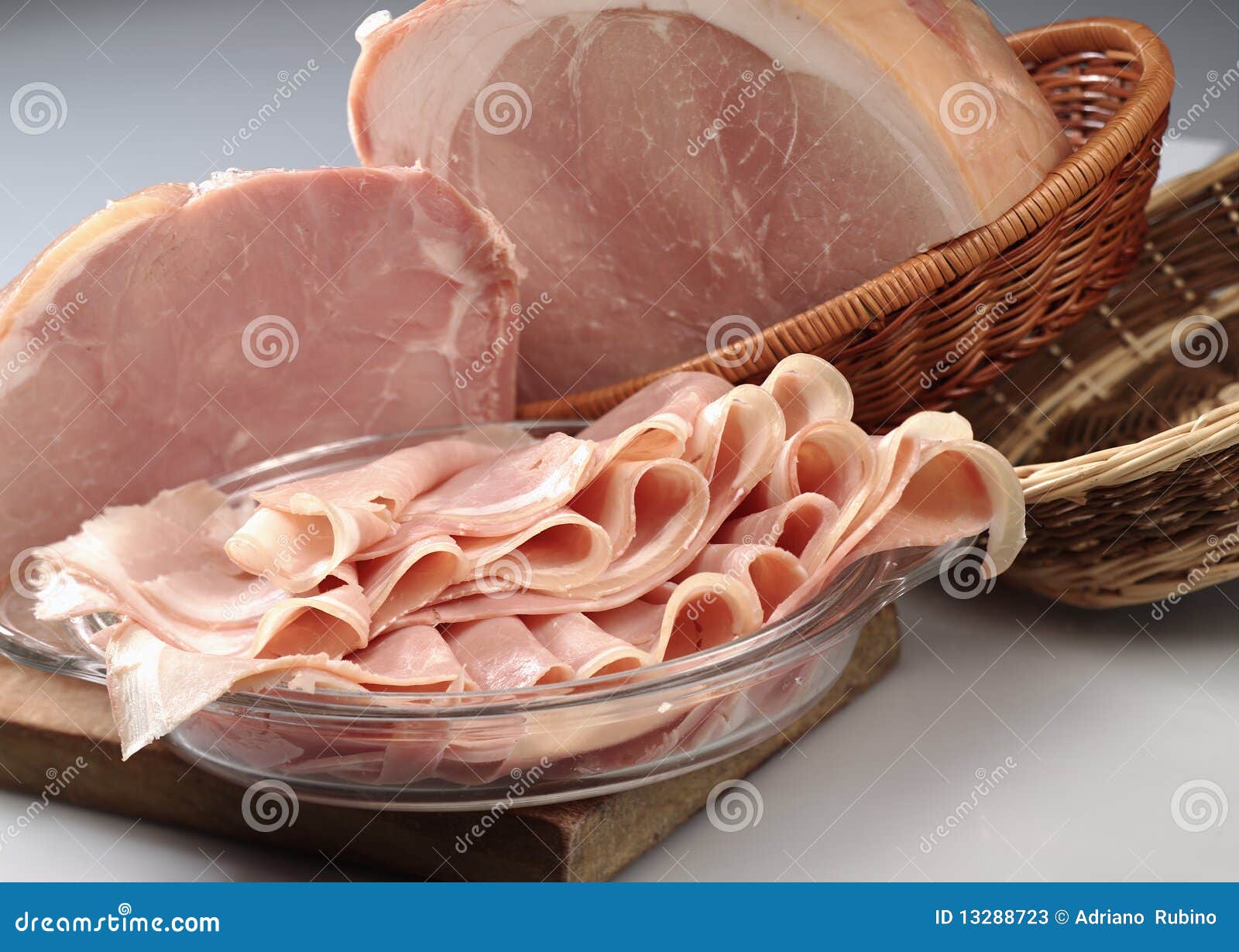 Ham stock image. Image of fatten, cholesterol, food, meat 13288723