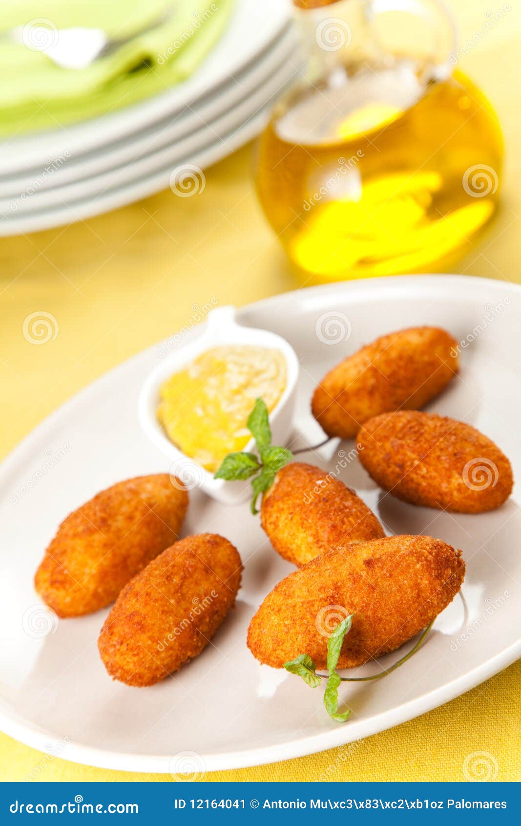 Ham and cheese croquettes stock image. Image of nourishing 12164041