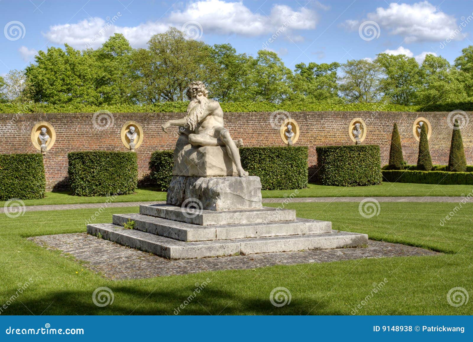 Ham house front garden editorial stock photo. Image of trust 9148938