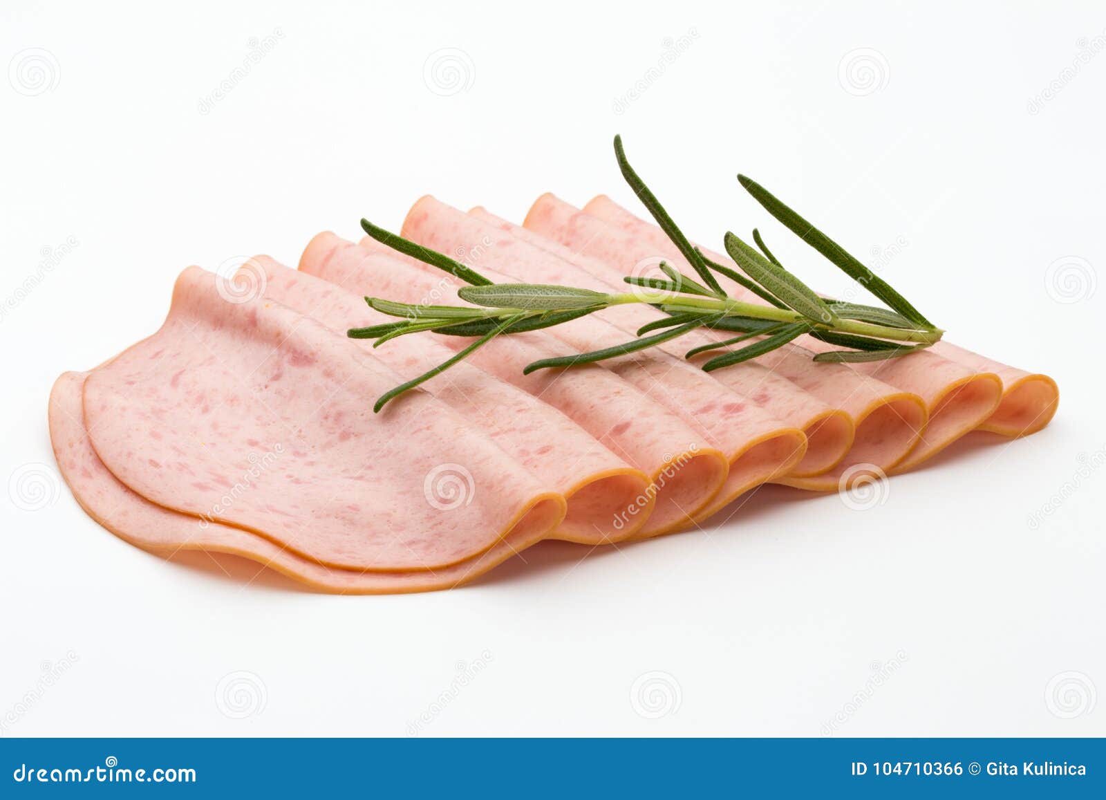 Ham salami. stock photo. Image of sausage, wurst, snack 104710366