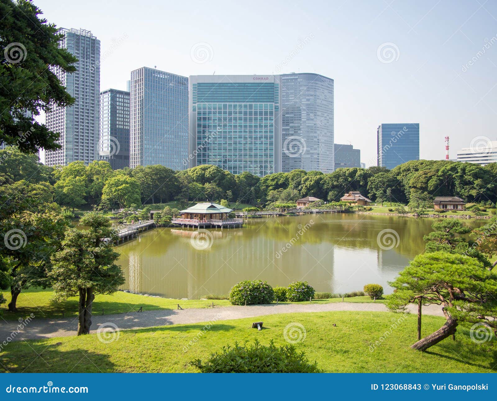Beautiful Hama Rikyu Garden Tokyo Japan Editorial Stock Photo
