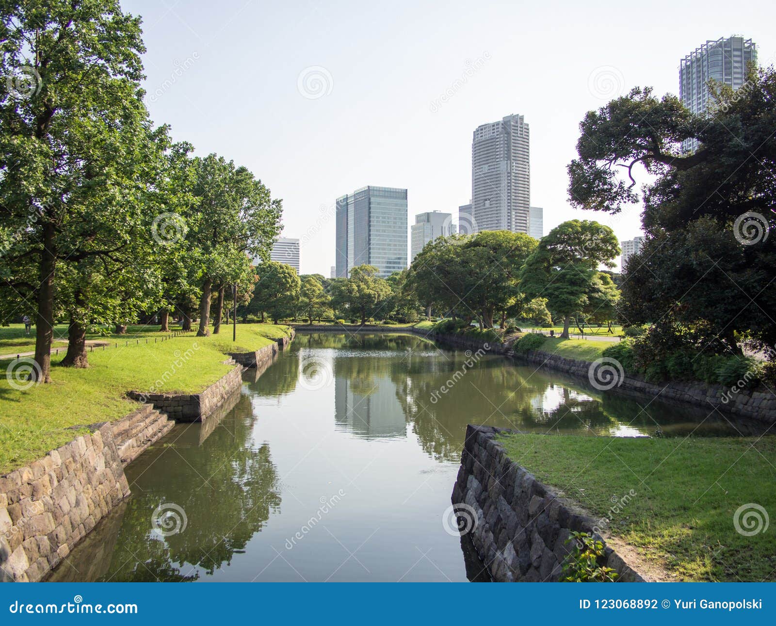 Beautiful Hama Rikyu Garden Tokyo Japan Stock Photo Image Of