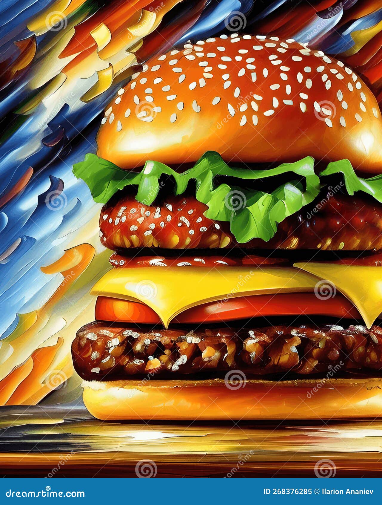 A arte do hamburguer