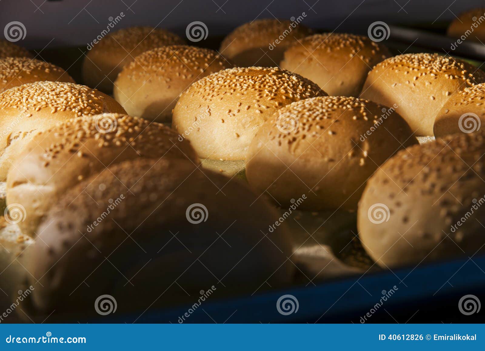 Hamburger buns stock photo. Image of fresh, brown, freshness 40612826
