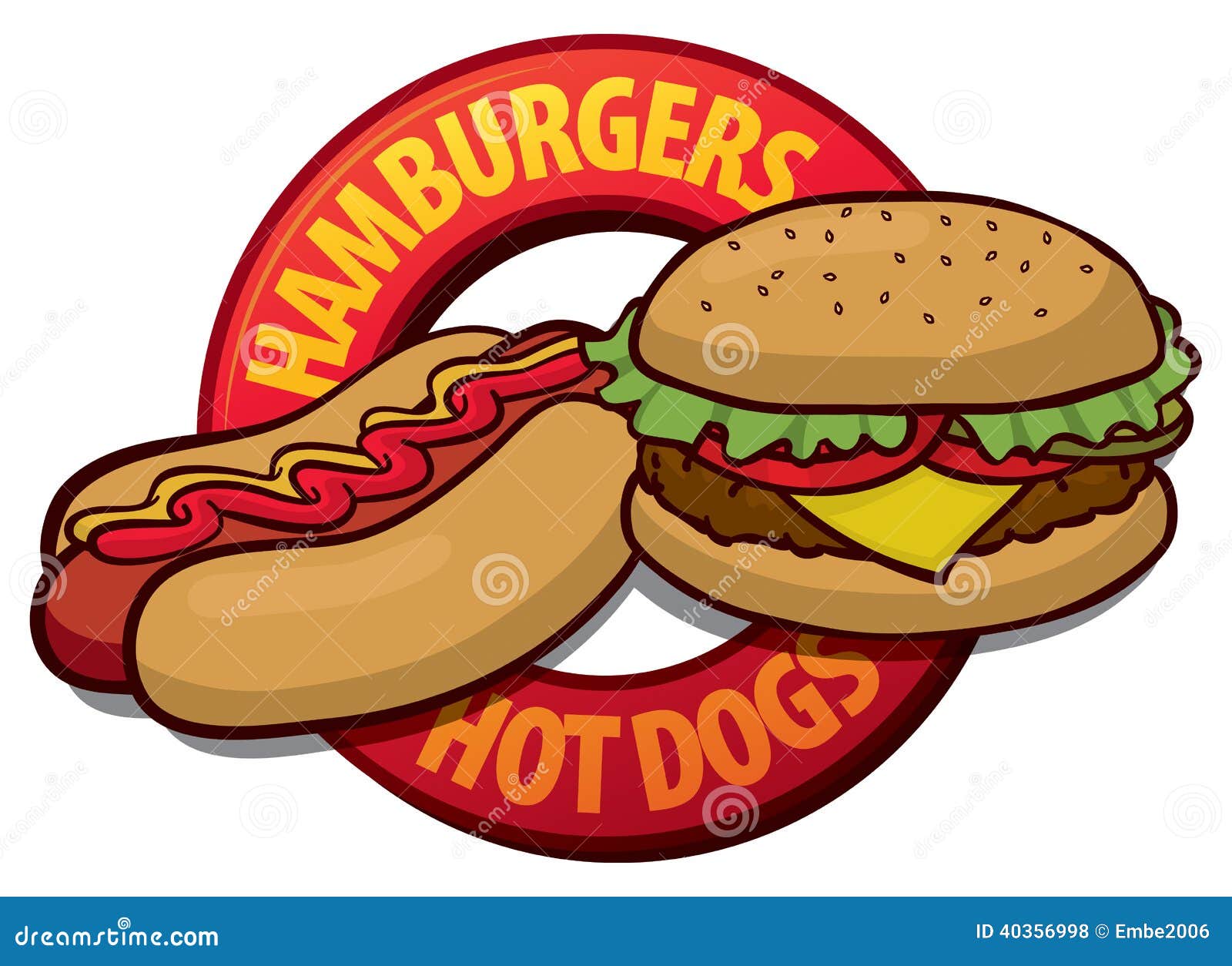 hamburger hot dog