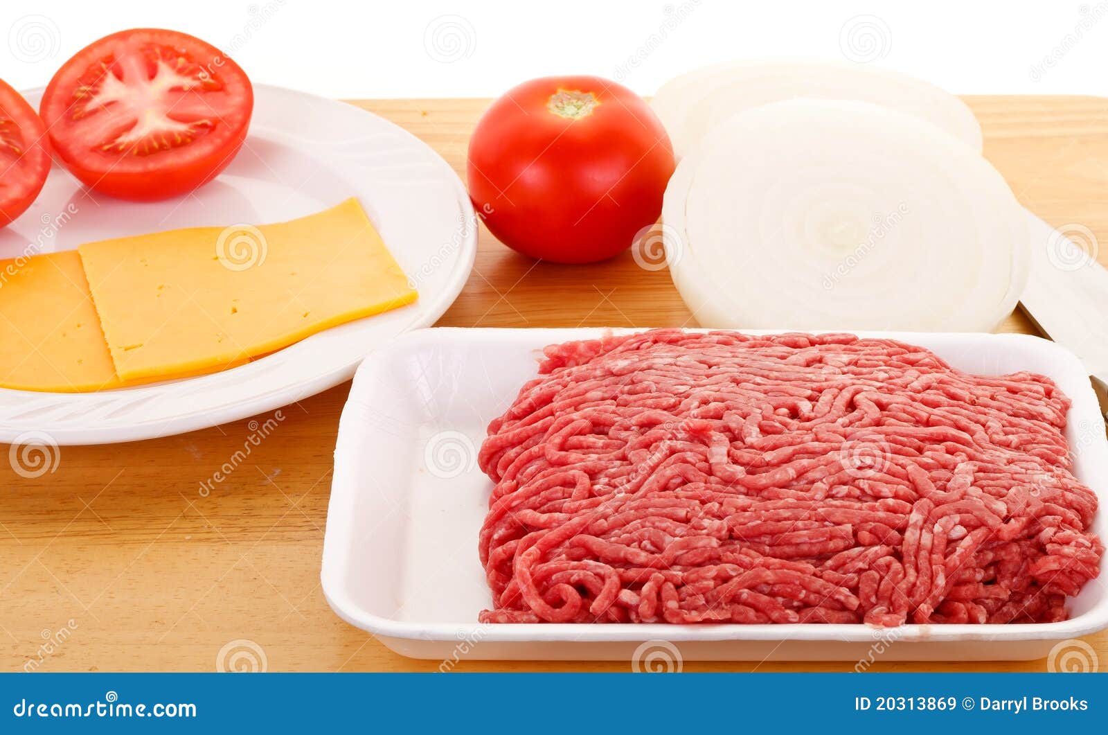 Hamburger Ingredients stock image. Image of health, lean 20313869