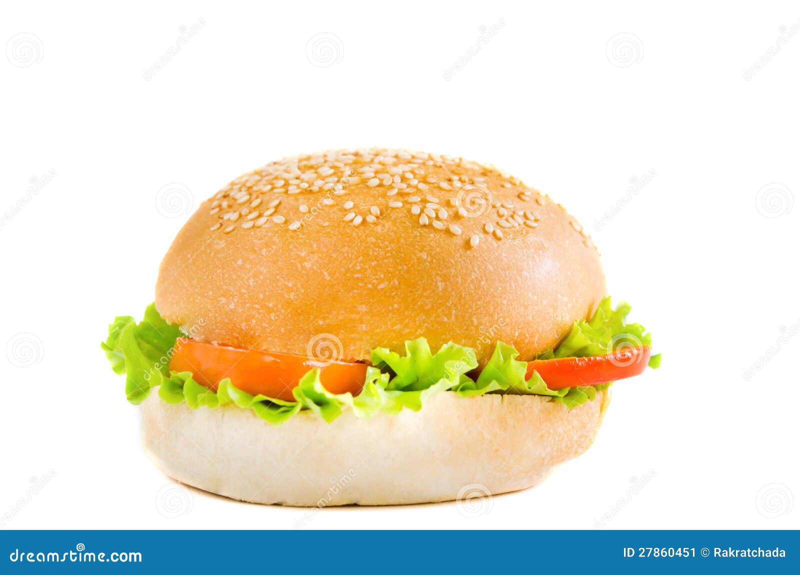 Hamburger no meat stock image. Image of food, sesame 27860451