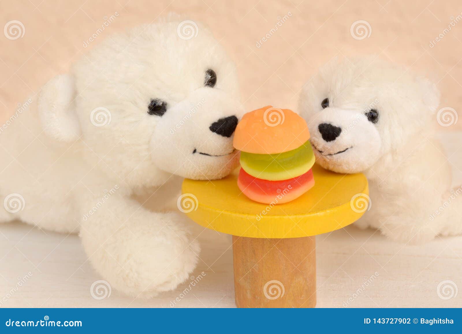 bear hamburger plush