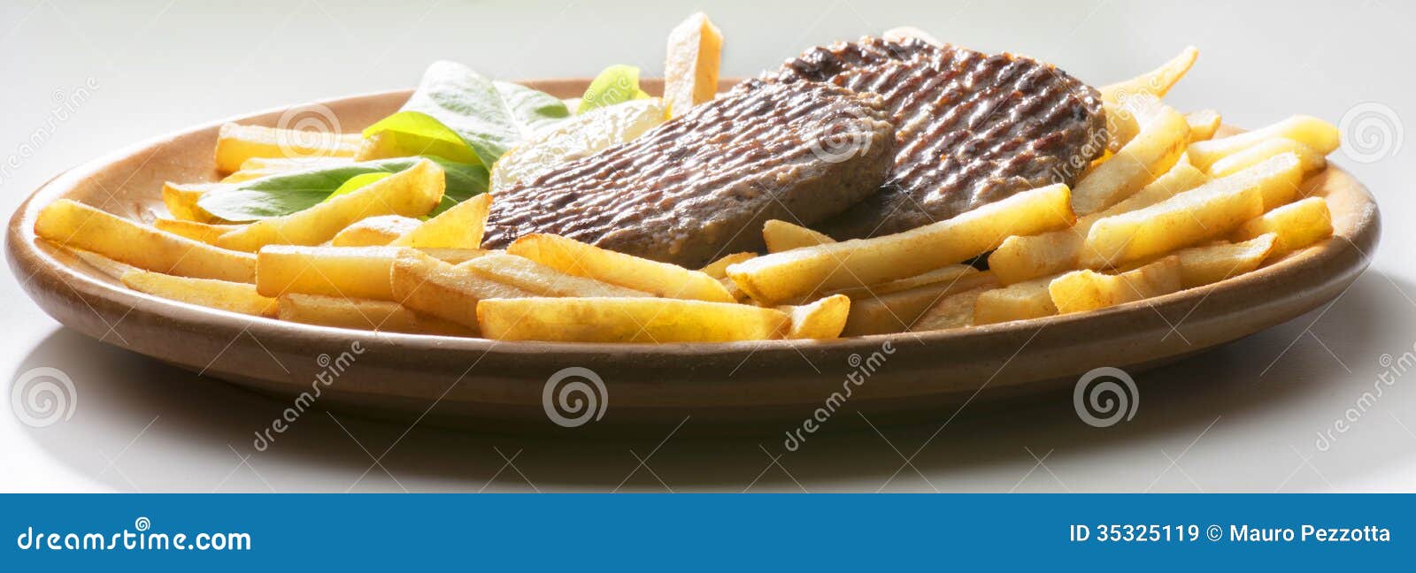 Hamburgers and chips stock image. Image of beef, fast 35325119