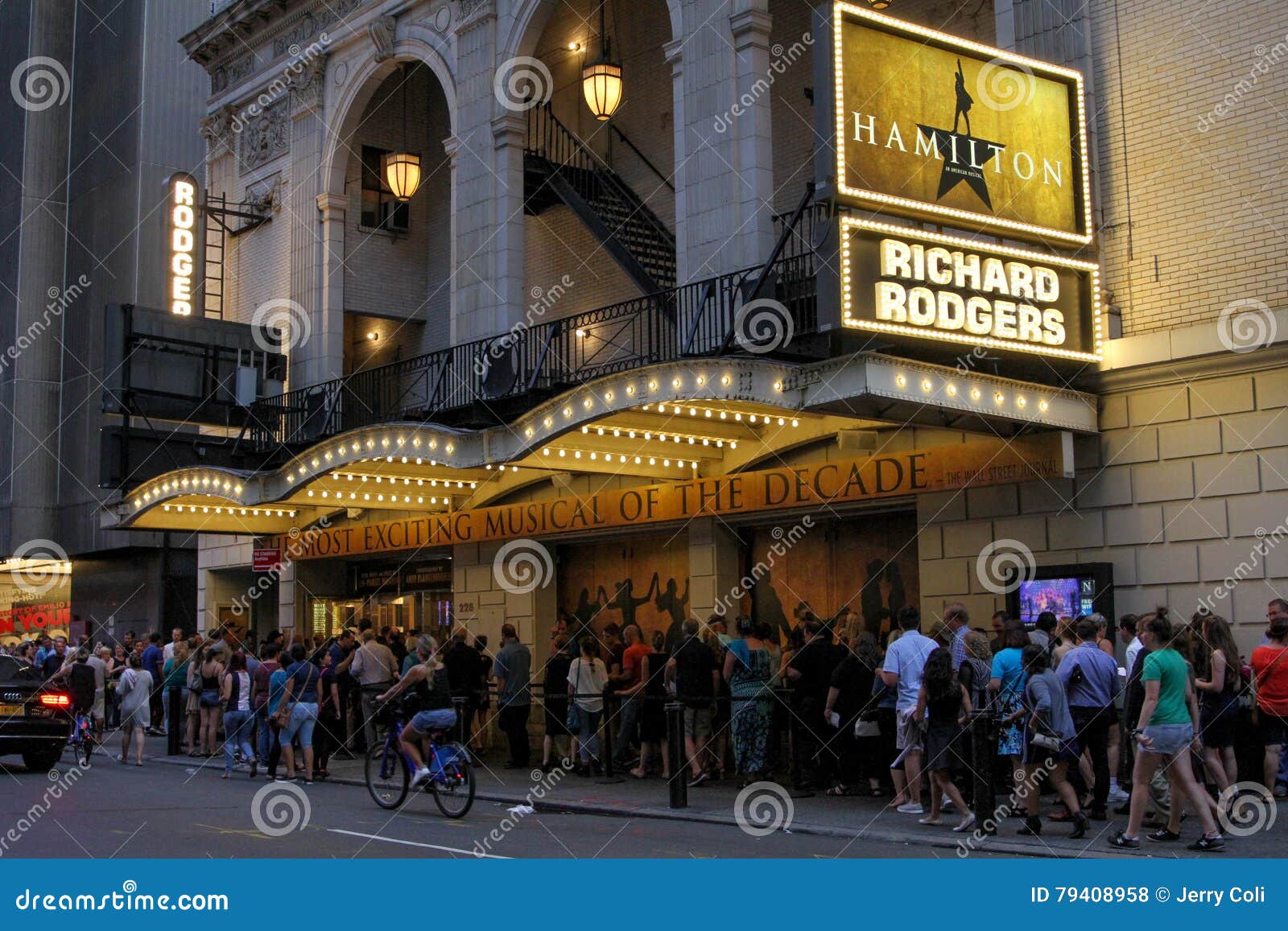 Hamilton Auf Broadway in New York City Redaktionelles Stockfoto Bild