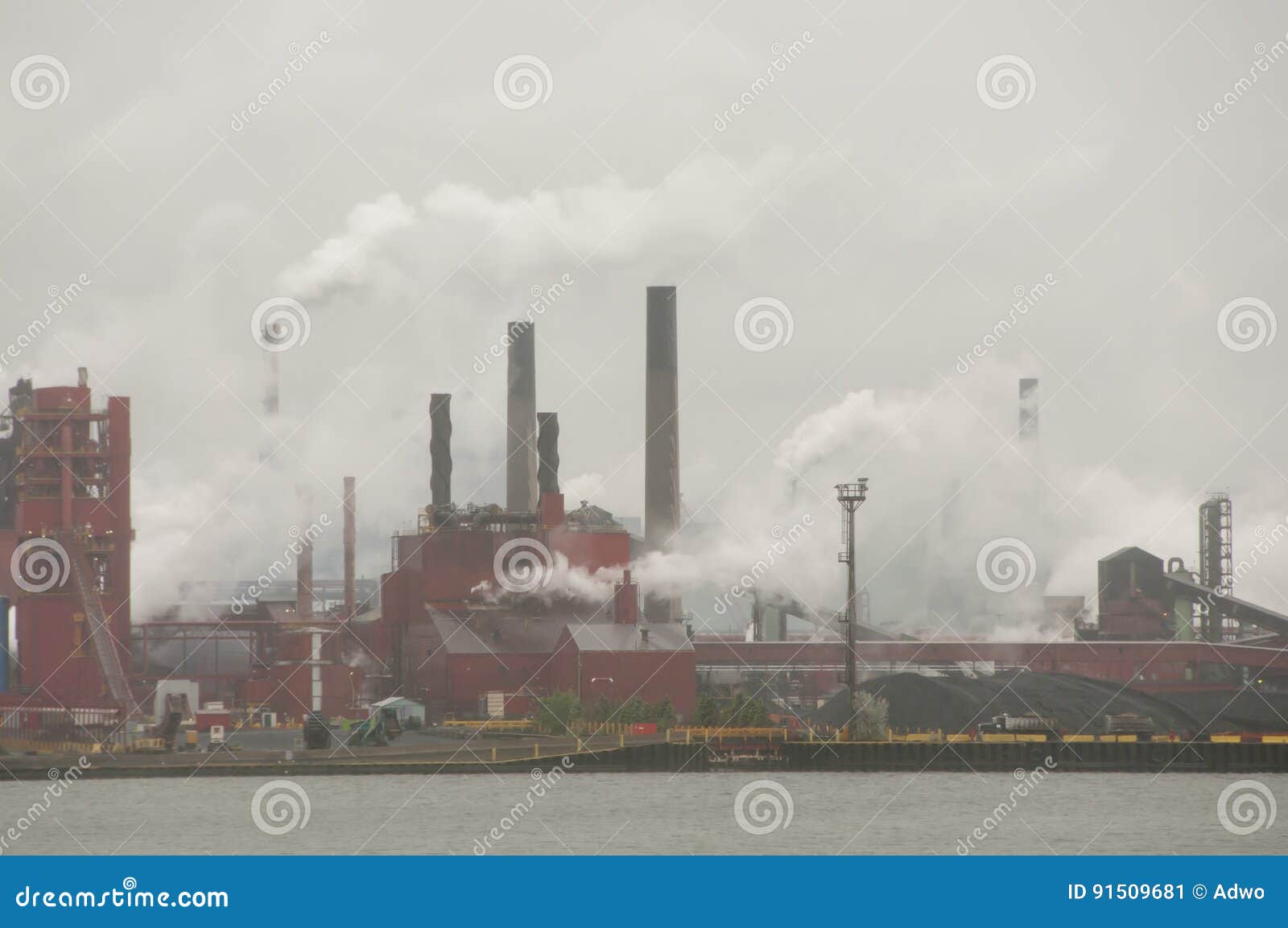 Hamilton Industrial Area Canada Stock Image Image of production