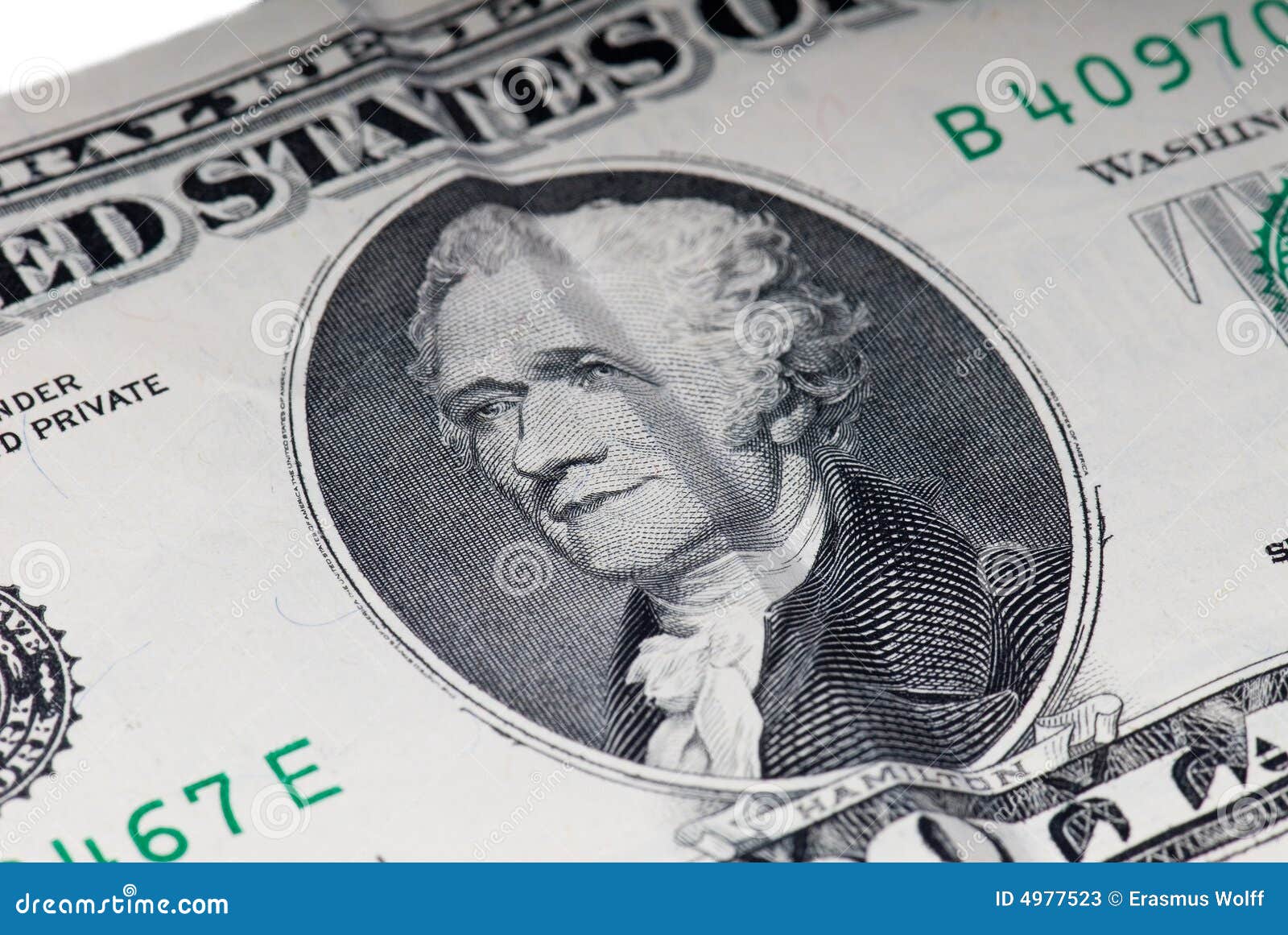 Hamilton US Ten Dollar Bill Stock Image Image of money, legal 4977523