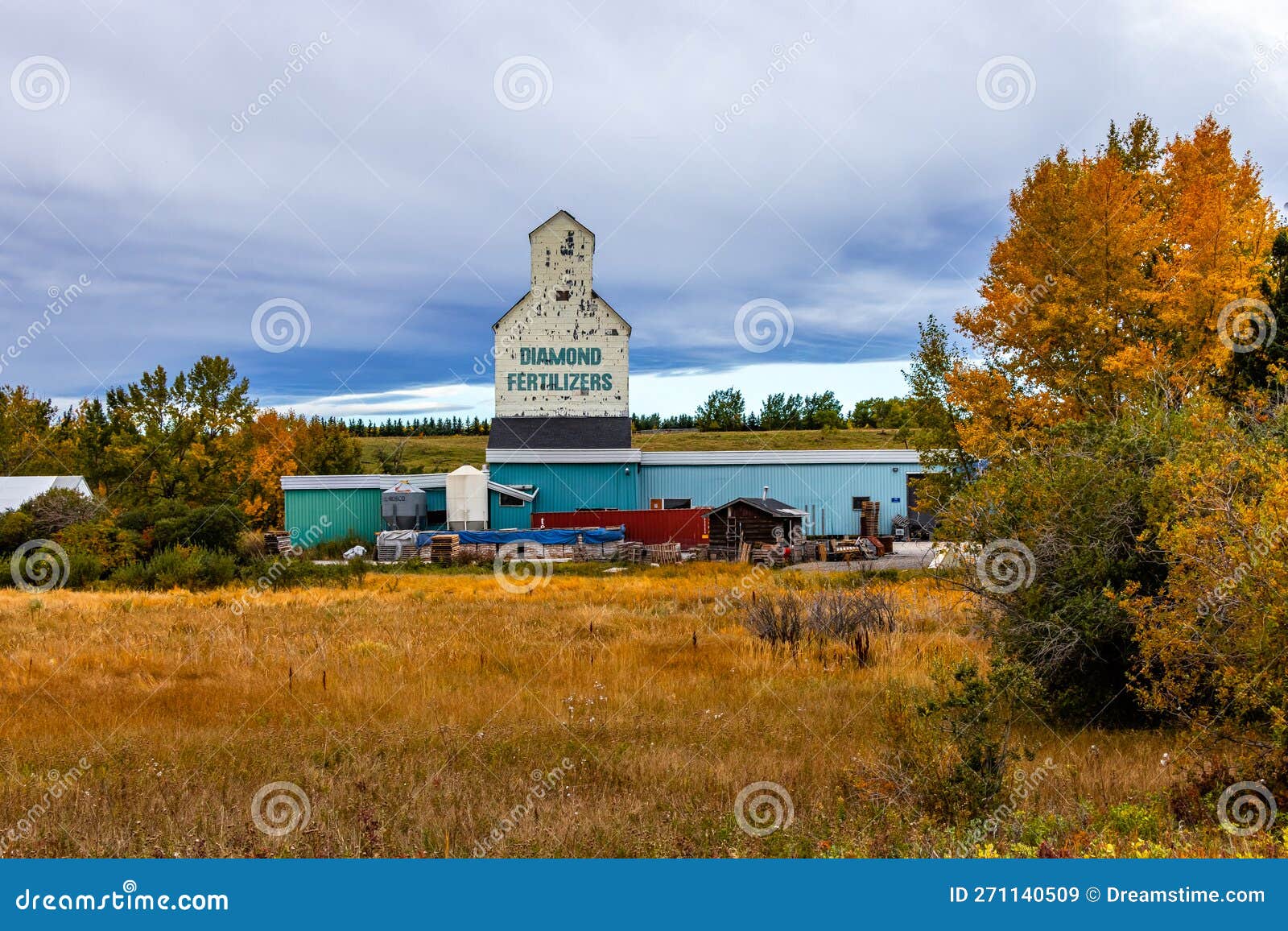 The Hamlet of De Winton in Foothills County Alberta Canada Editorial