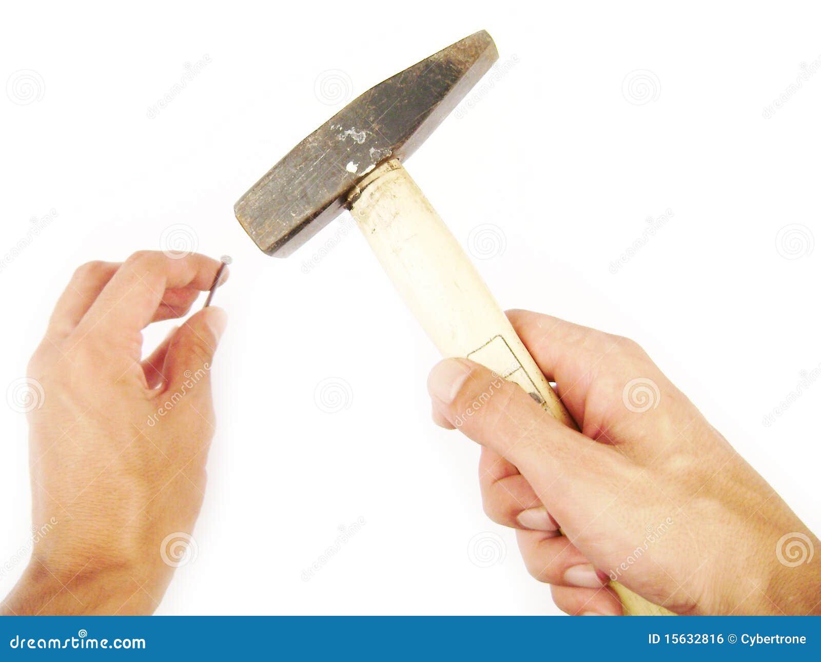 Hammer in action stock photo. Image of industry, abstract 15632816