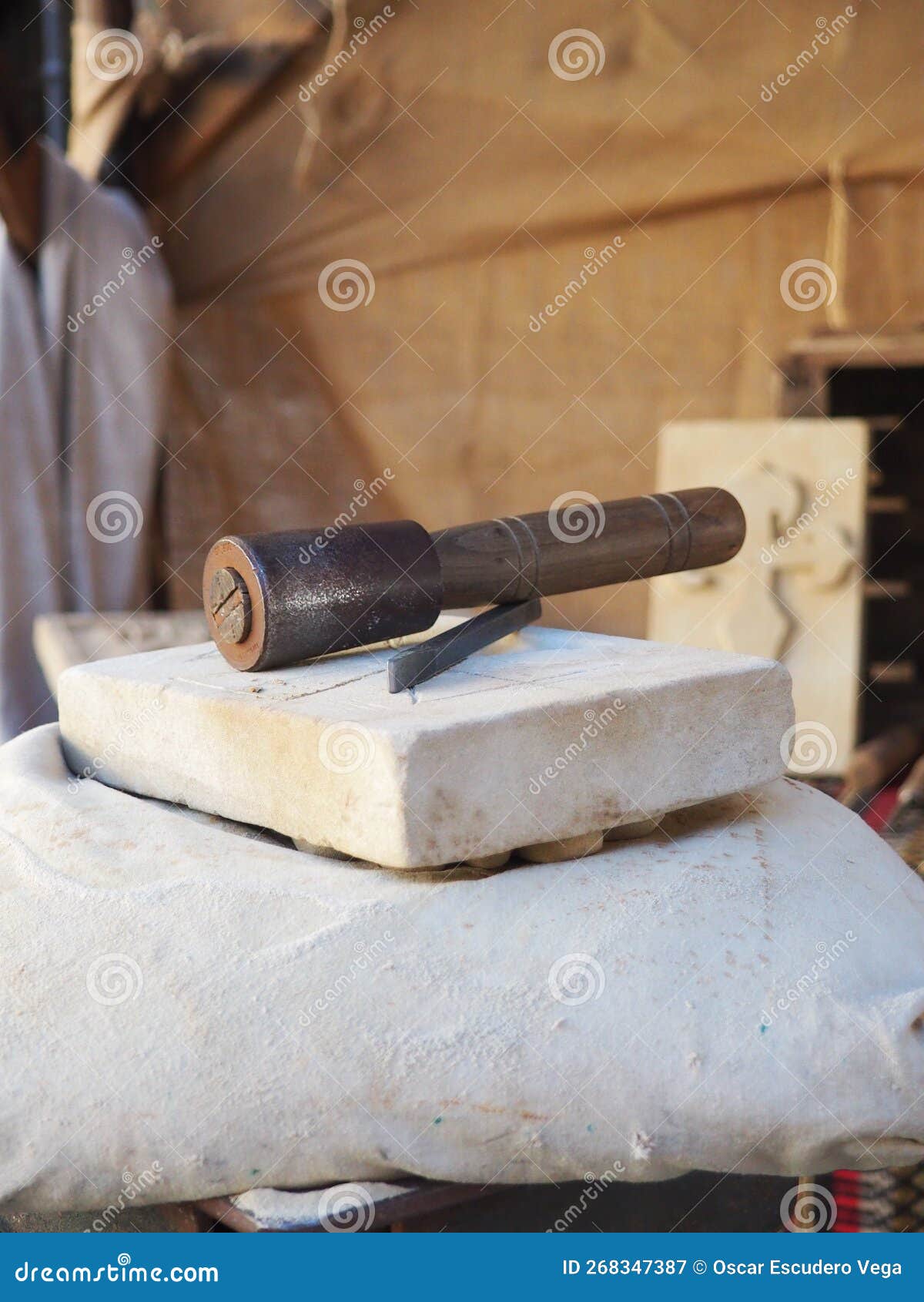 Hammer stock image. Image of lighting, wall, sculpture 268347387