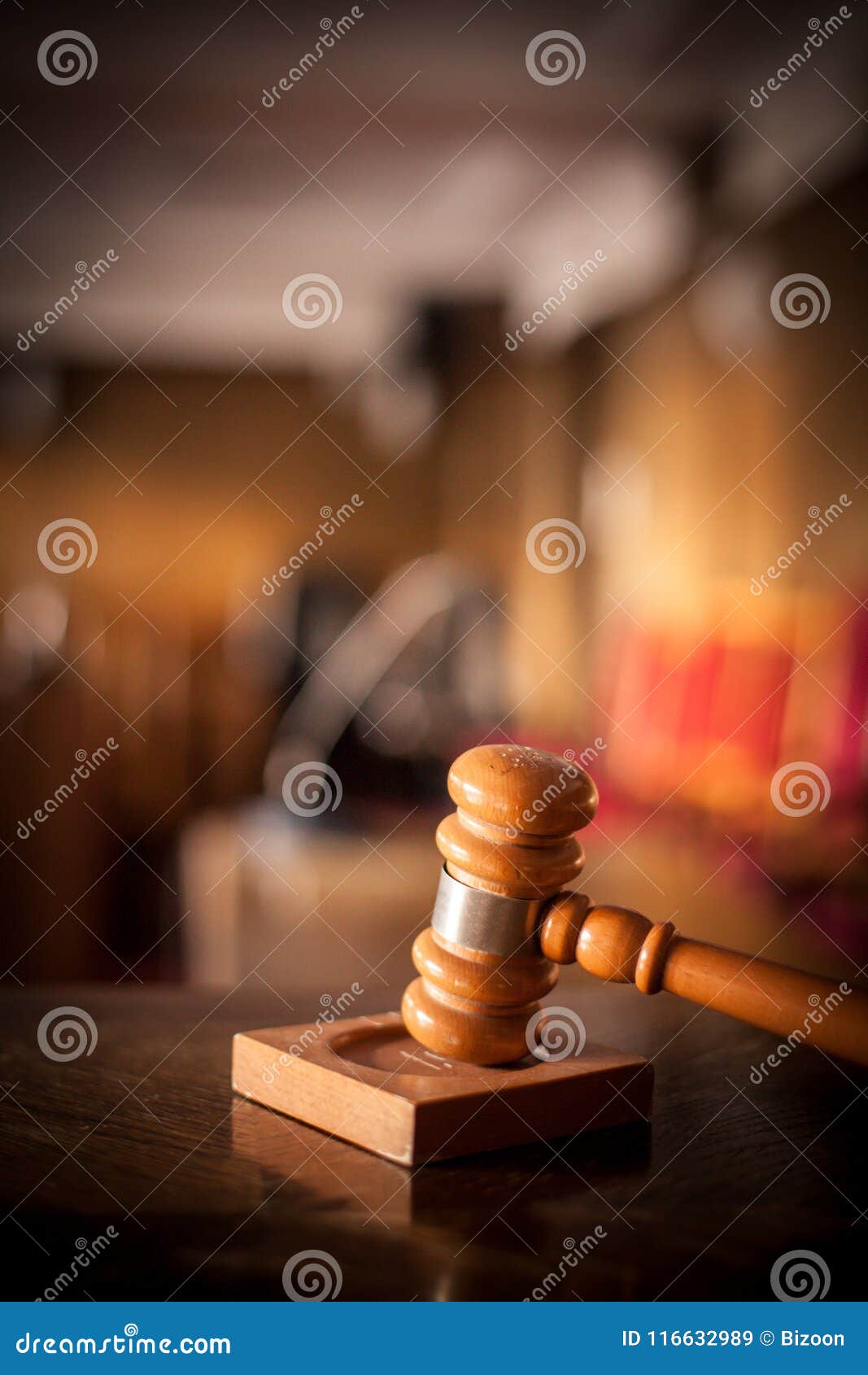 Hammer in a courtroom stock image. Image of courtroom 116632989