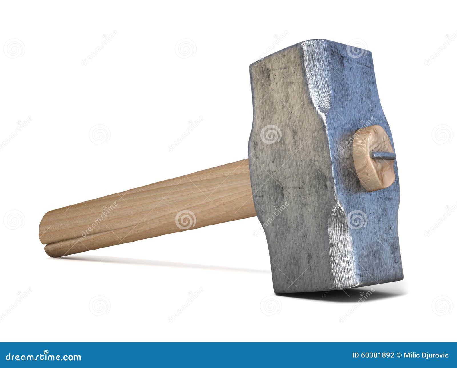 Hammer 3d übertragen stock abbildung. Illustration von holzhammer