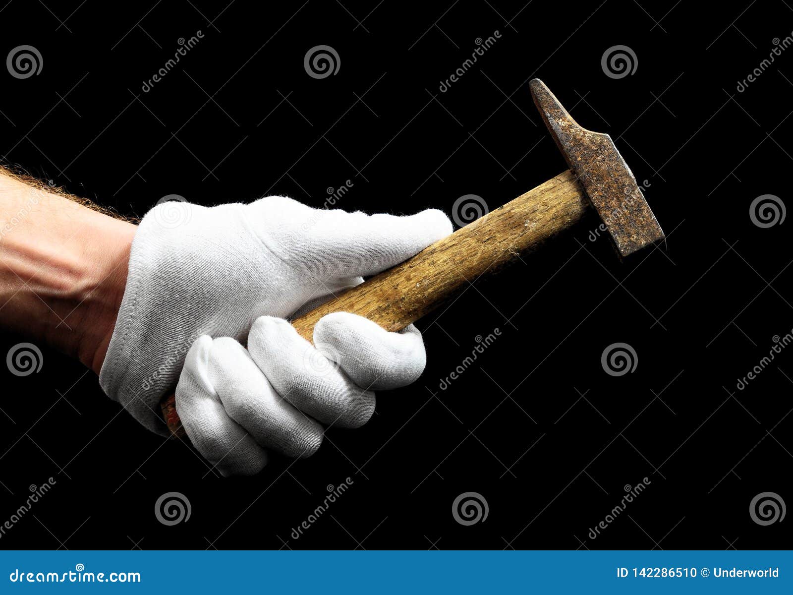 Hammer and a Hand stock photo. Image of hammer, instrument 142286510