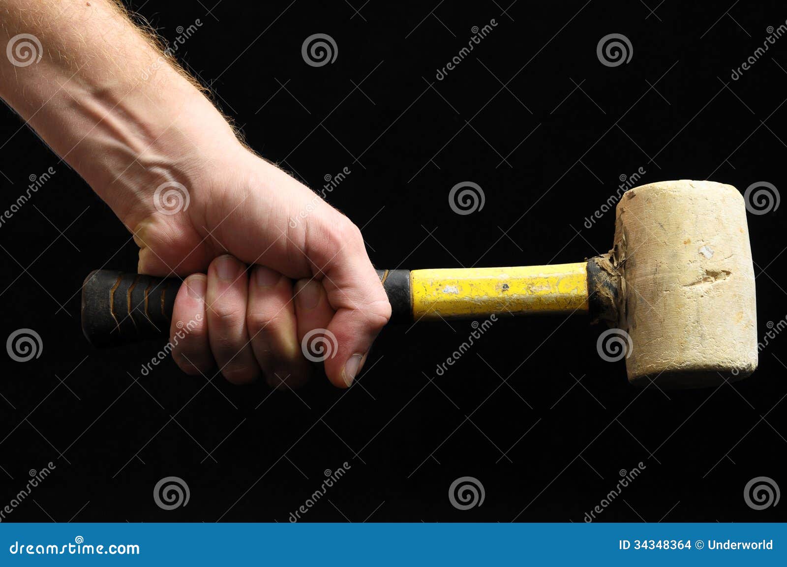 Hammer and a Hand stock photo. Image of improvement, instrument 34348364