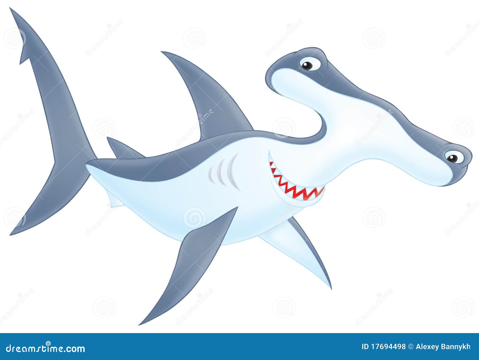 Hammerheaded shark stock illustration. Image of clipart 17694498