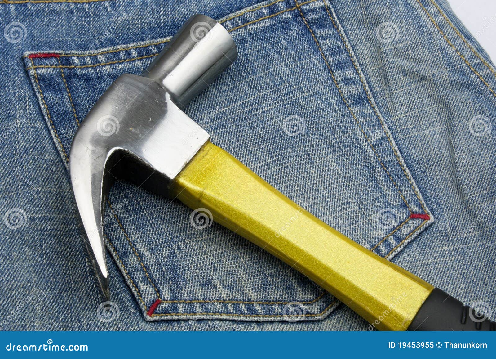 Hammer and jeans stock image. Image of retail, pants 19453955