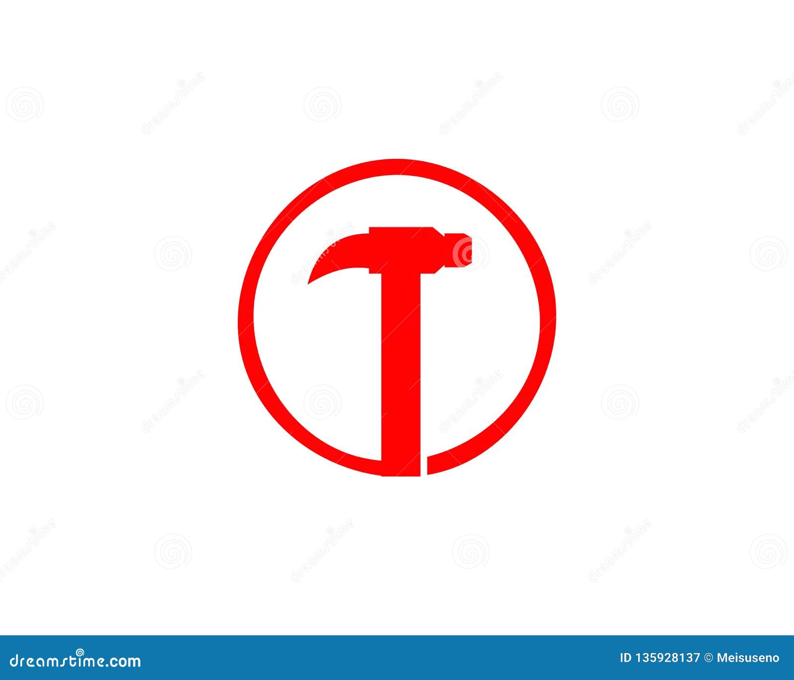 Hammer Logo for Construction, Maintenance, Property, Home Repairing ...