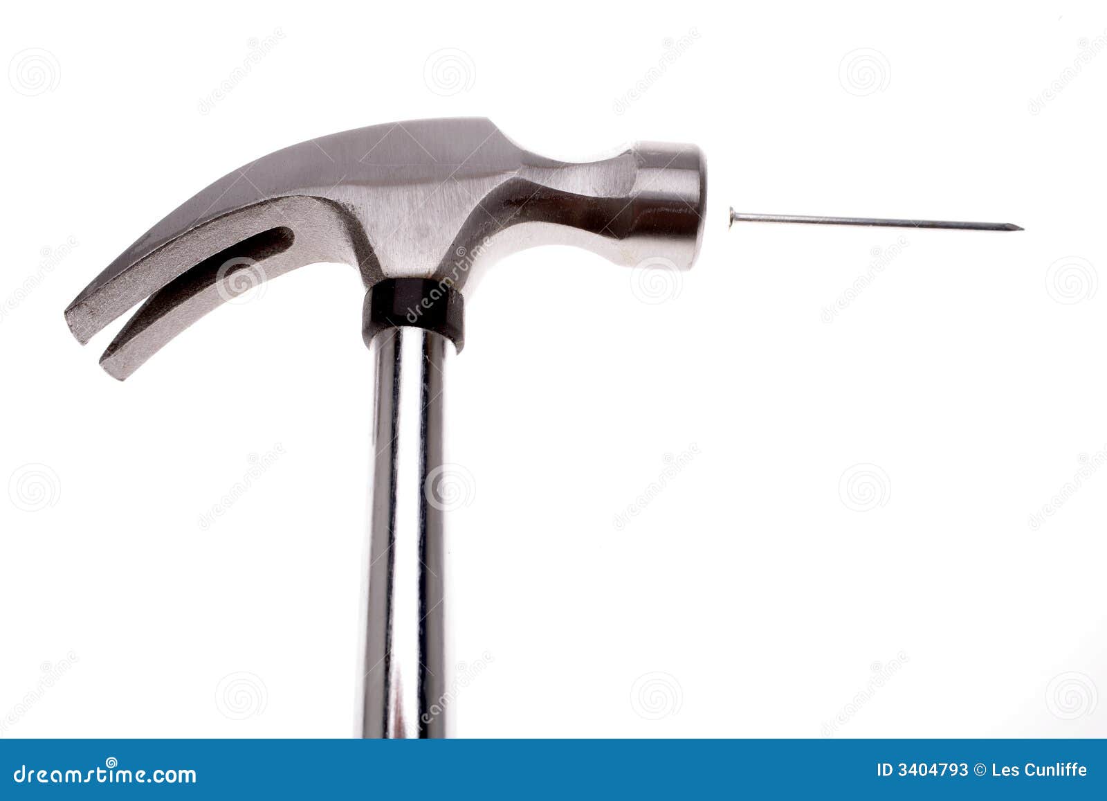 Hammer & nail stock image. Image of metal, build, craft 3404793