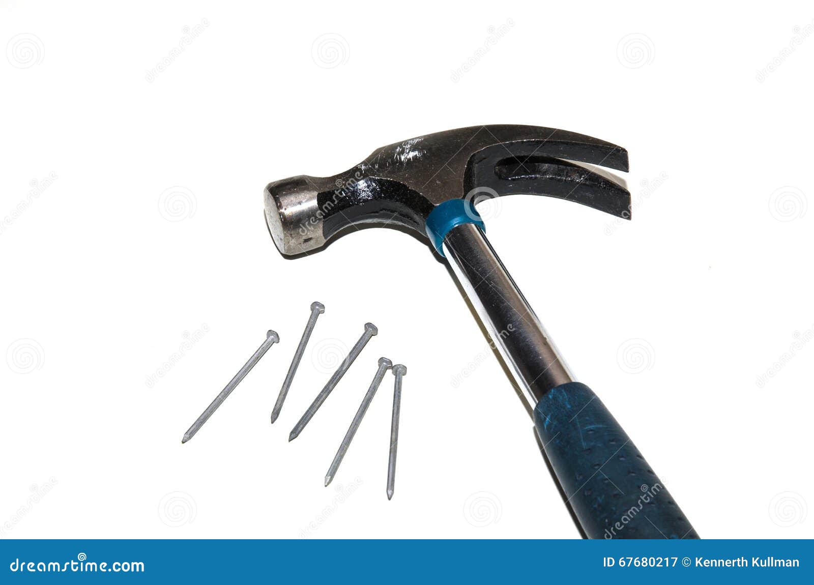 Hammer and nails stock image. Image of repair, fixings 67680217