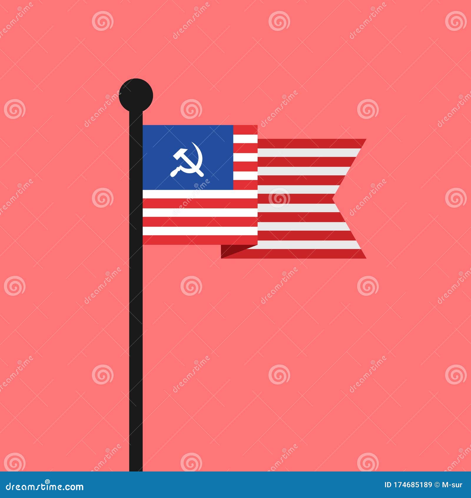 American Flag USA Hammer
