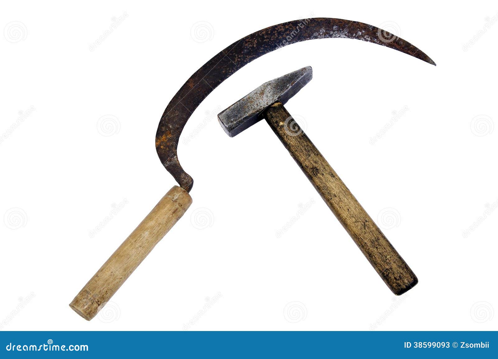 Hammer and sickle stock image. Image of work, grunge - 38599093